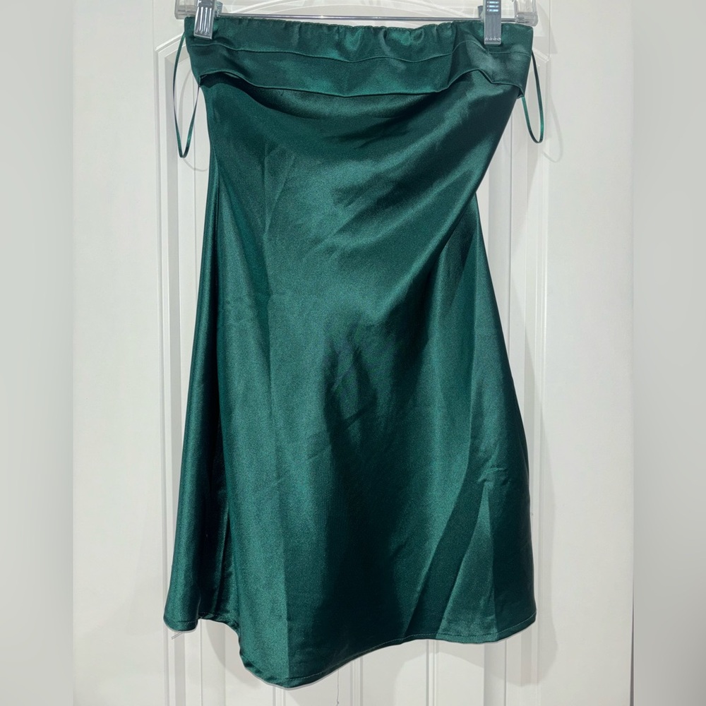 Altar'd State Strapless Emerald Dress